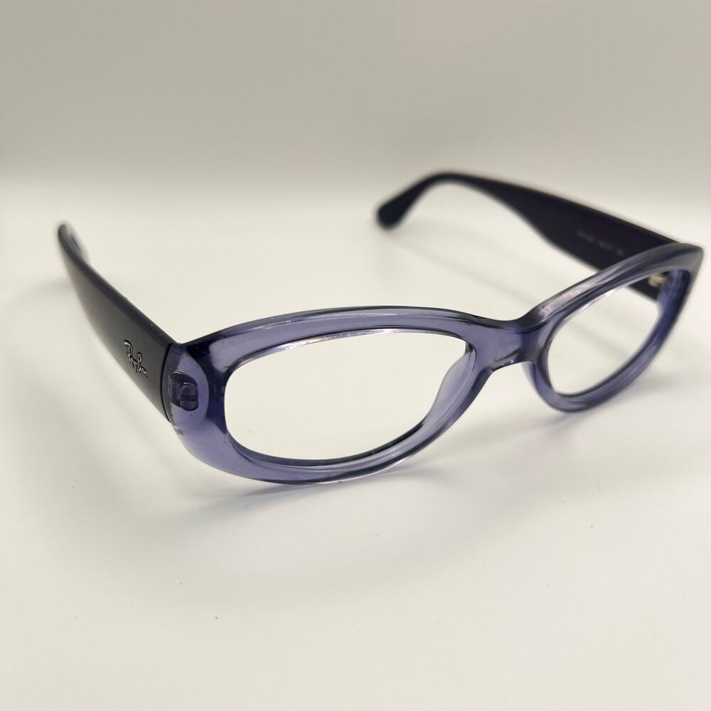 Ray-Ban RB4135 741/11 Sunglasses Purple Translucent Frames Only Made in Italy